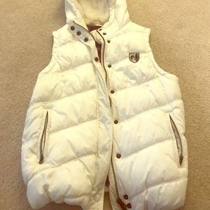 ✨American Eagle vest with fur hood